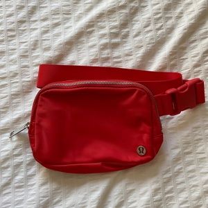 Red Lululemon Fanny Pack